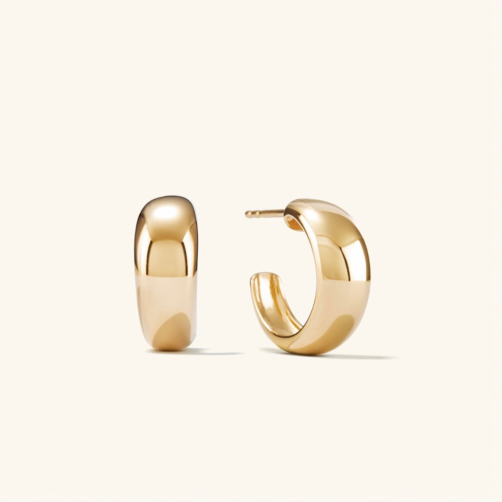 Mejuri Dôme Hoops - Gold Vermeil