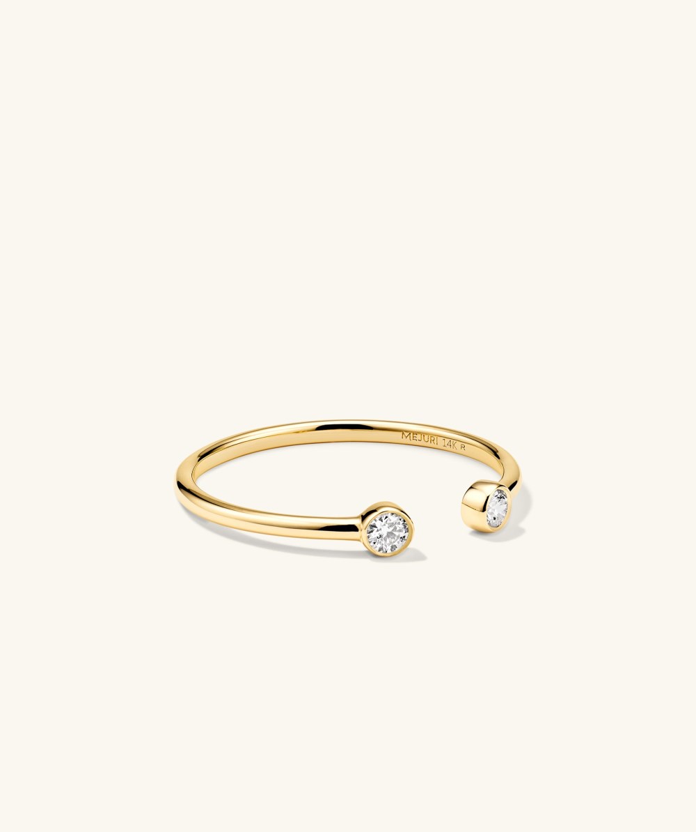 Mejuri Lab Grown Diamonds Open Ring - 14k Yellow Gold