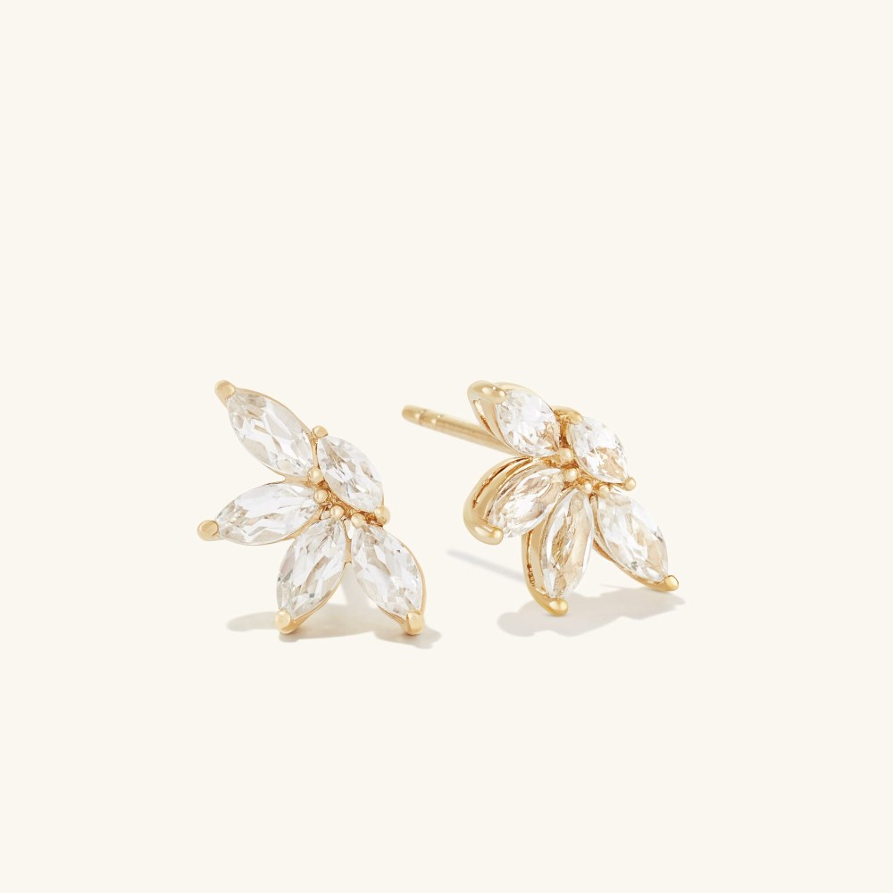 Mejuri Marquise Topaz Earrings - Gold Vermeil