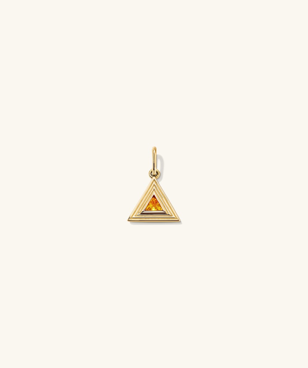 Mejuri Triangle Element Charm - 14k Yellow Gold