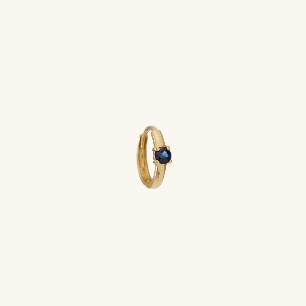 Mejuri Single Colored Mini Hoop - 14k Yellow Gold