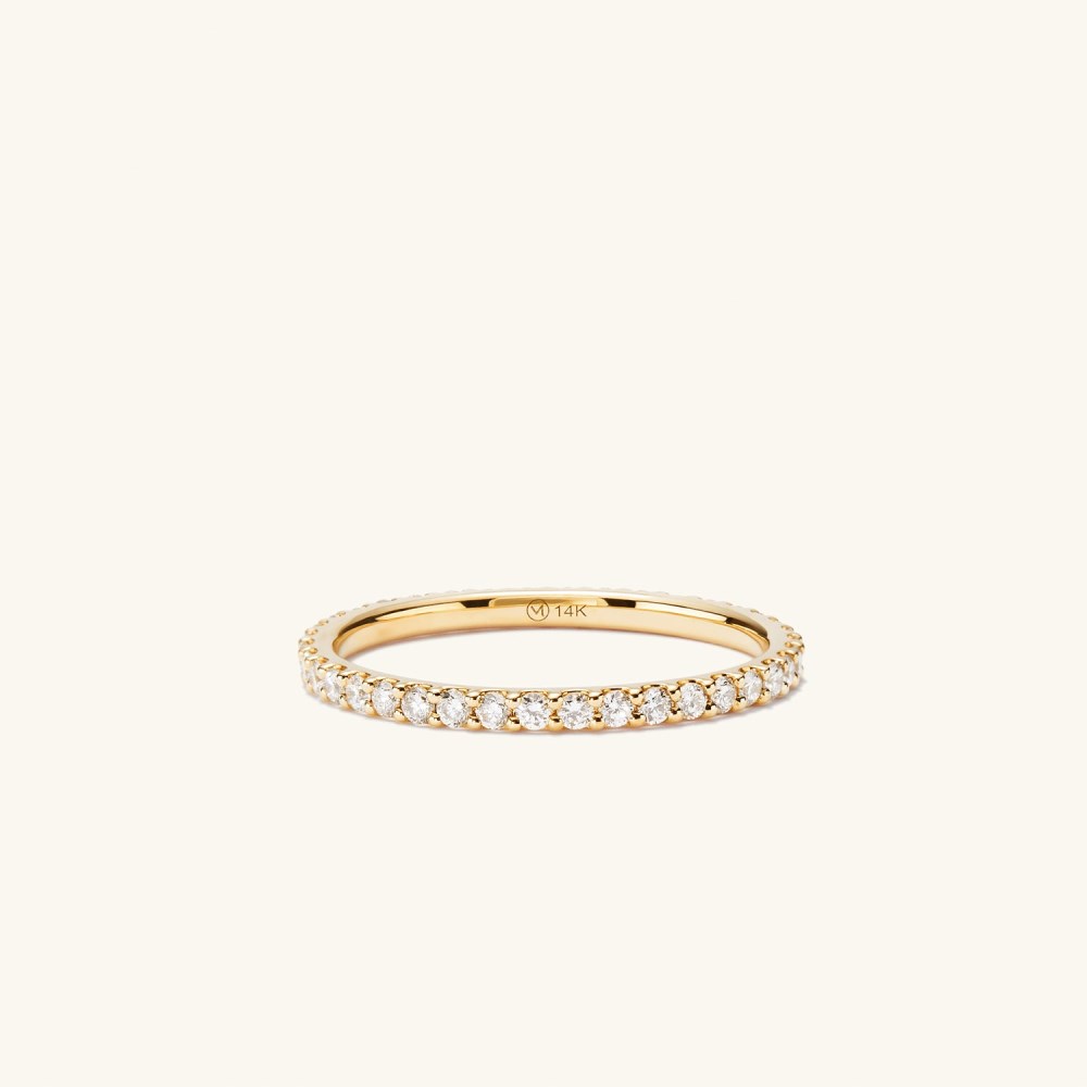 Mejuri Diamond Eternity Band - 14k Yellow Gold