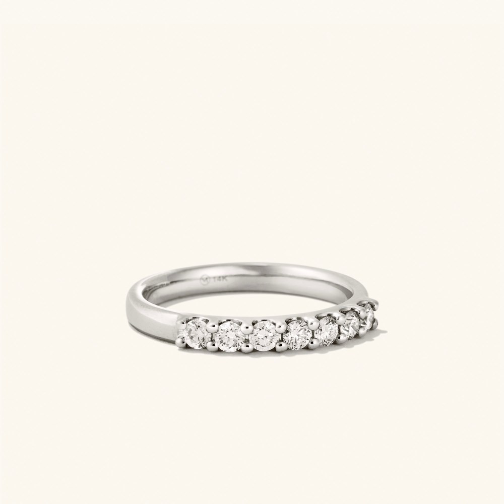 Mejuri Bold Diamond Half Eternity Ring - 14k White Gold