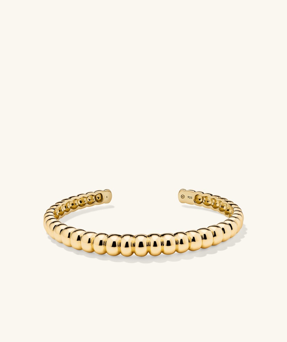 Mejuri Puffy Charlotte Cuff Bracelet - Gold Vermeil