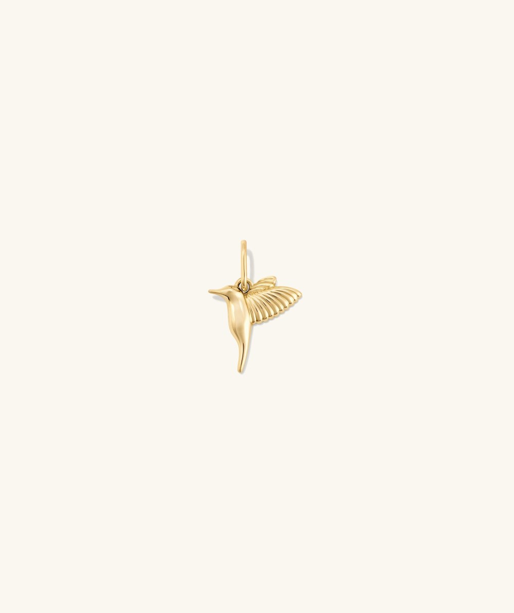 Mejuri Hummingbird Charm - 14k Yellow Gold