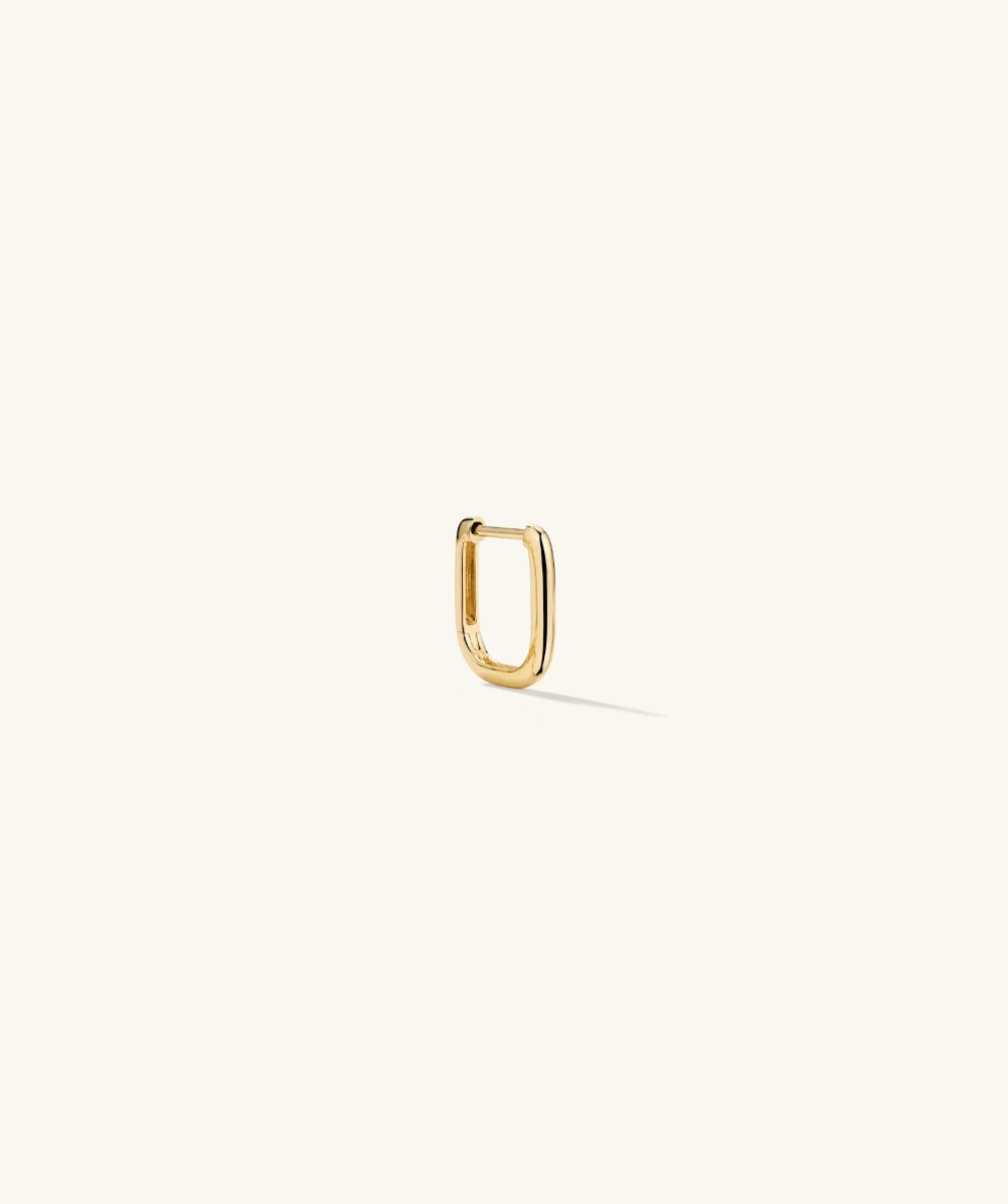 Mejuri Single Huggie U Hoop - 14k Yellow Gold Mejuri Single Huggie U Hoop - 14k Yellow Gold