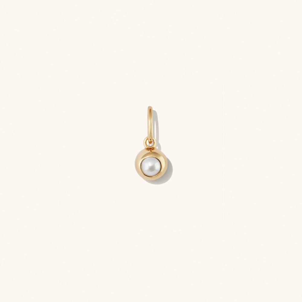 Mejuri Birthstone Sphere Charm - 14k Yellow Gold