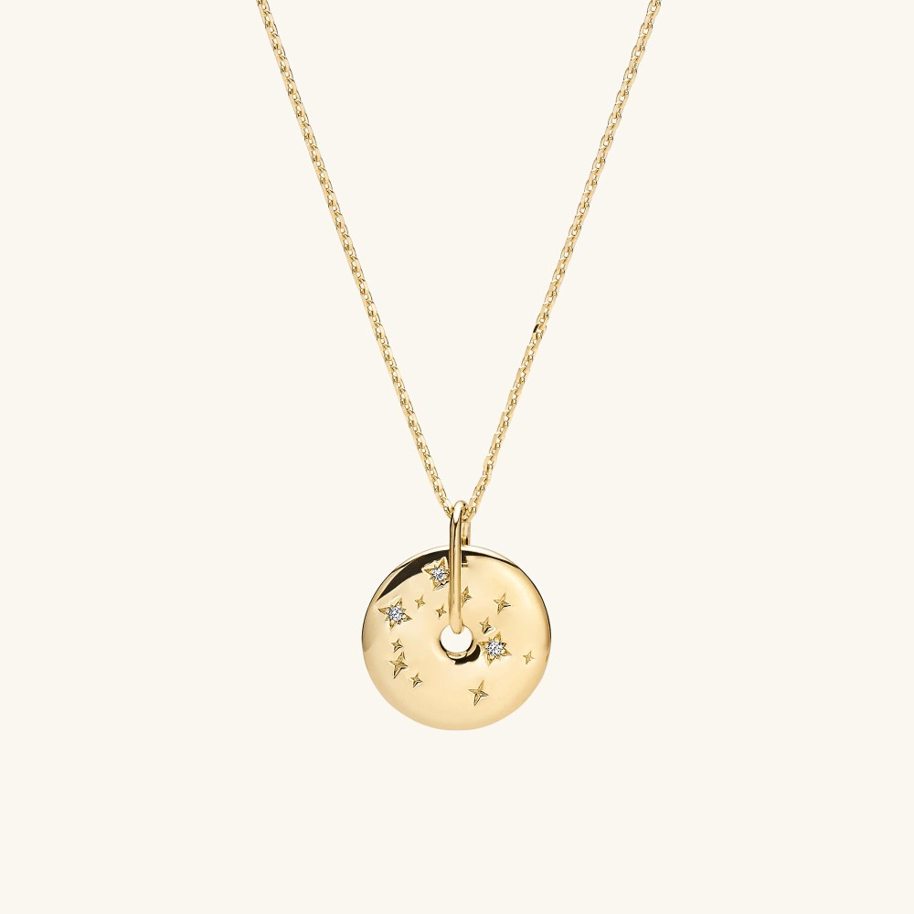 Mejuri Zodiac Pendant Necklace - Gold Vermeil