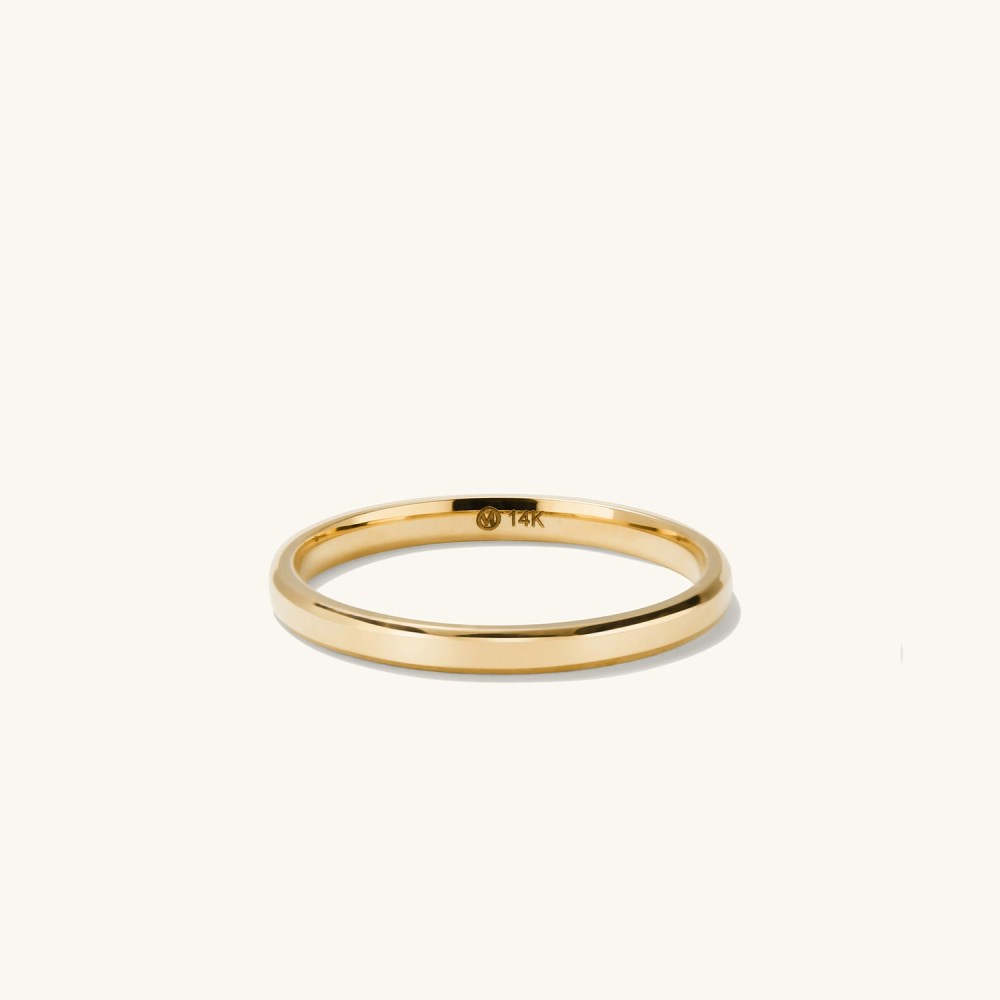 Mejuri 2mm Smooth Band - 14k Yellow Gold